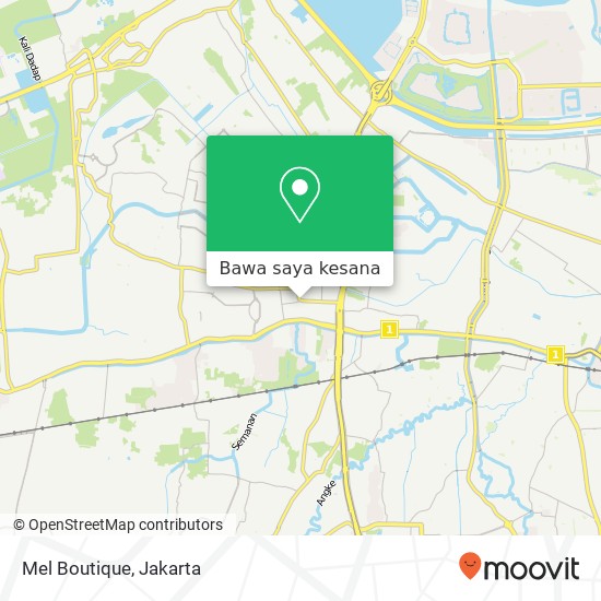 Peta Mel Boutique, Jalan Utama Raya Cengkareng Jakarta 11730