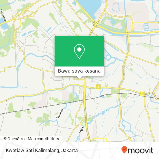 Peta Kwetiaw Sati Kalimalang, Jalan Utama Raya Cengkareng Jakarta 11730