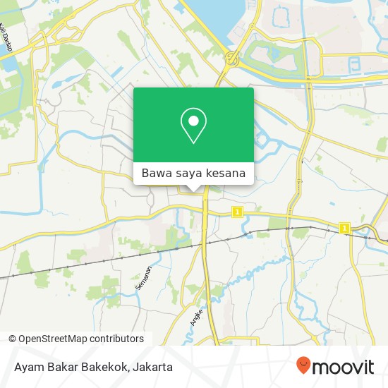 Peta Ayam Bakar Bakekok, Jalan Utama Raya Cengkareng Jakarta 11730