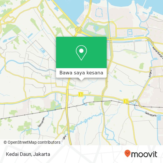 Peta Kedai Daun, Jalan Fajar Baru Cengkareng Jakarta 11720