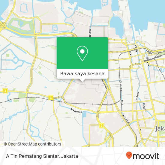 Peta A Tin Pematang Siantar, Jalan Kusuma 1A Grogol Petamburan Jakarta 11460