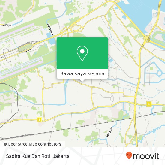 Peta Sadira Kue Dan Roti, Jalan Kumbang Kalideres Jakarta 11830