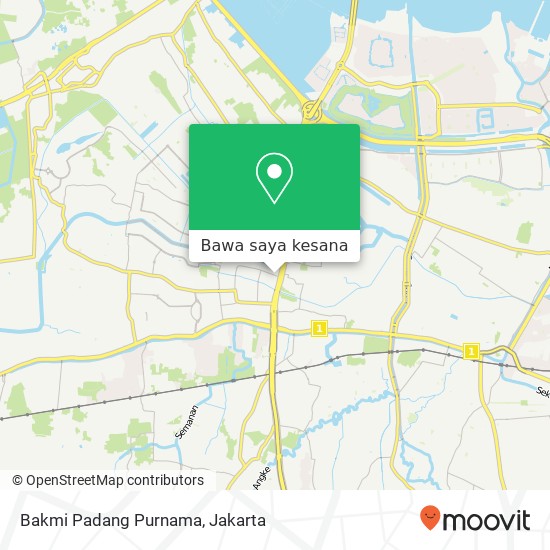 Peta Bakmi Padang Purnama, Jalan Cendrawasih Raya Cengkareng Jakarta 11730