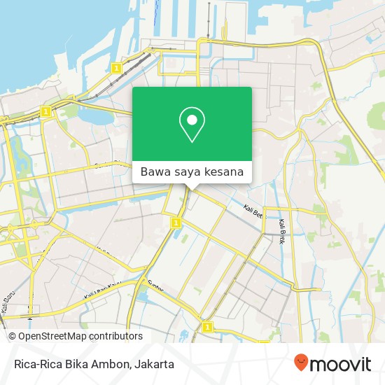 Peta Rica-Rica Bika Ambon, Kelapa Gading Jakarta 14240