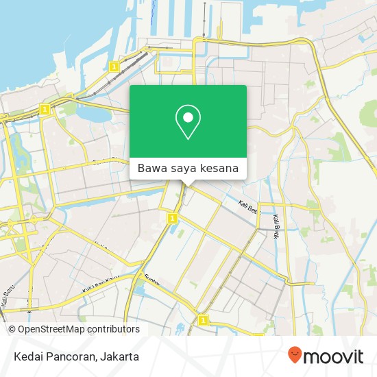 Peta Kedai Pancoran, Kelapa Gading Jakarta 14240