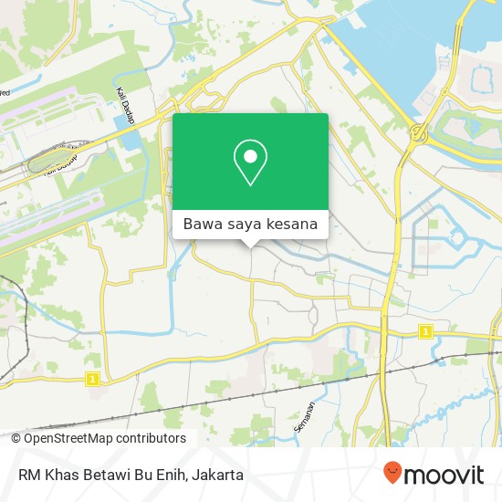 Peta RM Khas Betawi Bu Enih, Kalideres Jakarta 11830