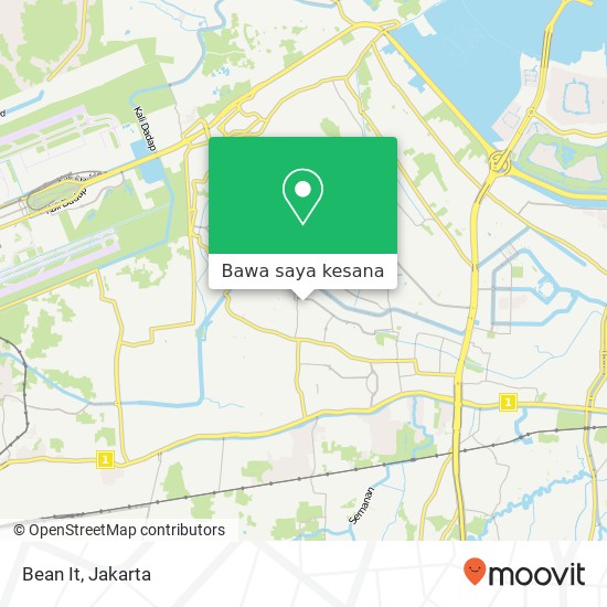 Peta Bean It, Jalan Kehangatan 4 Kalideres Jakarta Barat 11830