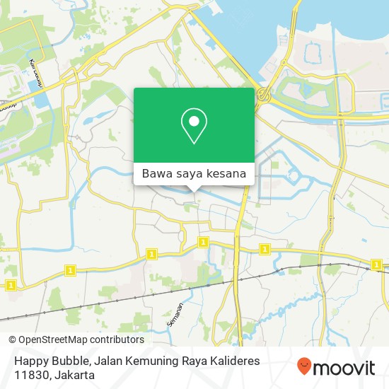 Peta Happy Bubble, Jalan Kemuning Raya Kalideres 11830