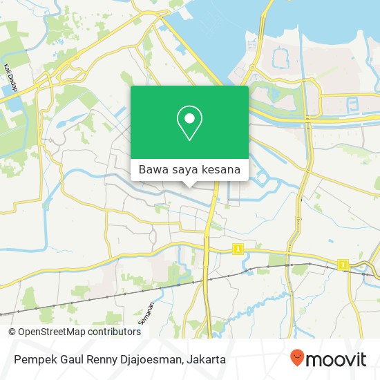 Peta Pempek Gaul Renny Djajoesman, Blok D Cengkareng Jakarta Barat 11730