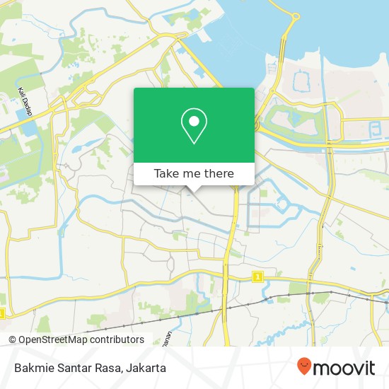Peta Bakmie Santar Rasa, Jalan Taman Palem Lestari Cengkareng Jakarta 11730