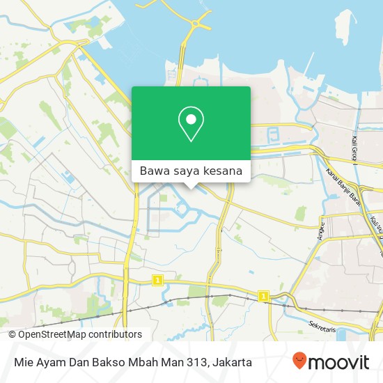 Peta Mie Ayam Dan Bakso Mbah Man 313, Cengkareng Jakarta 11720