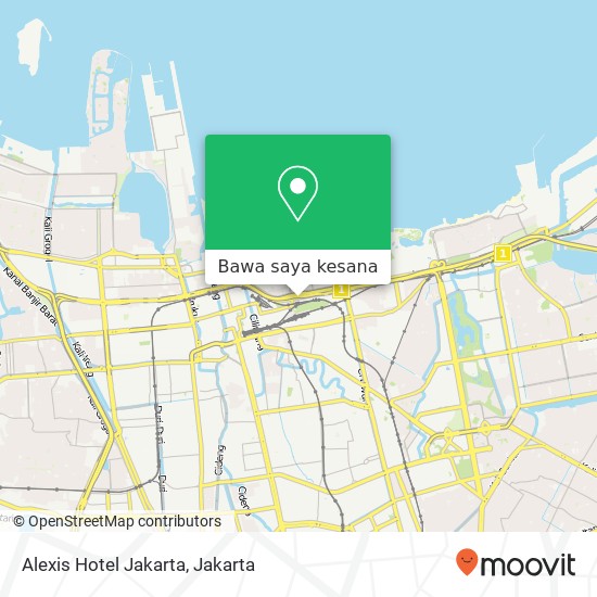 Peta Alexis Hotel Jakarta, Pademangan Jakarta Utara 14430