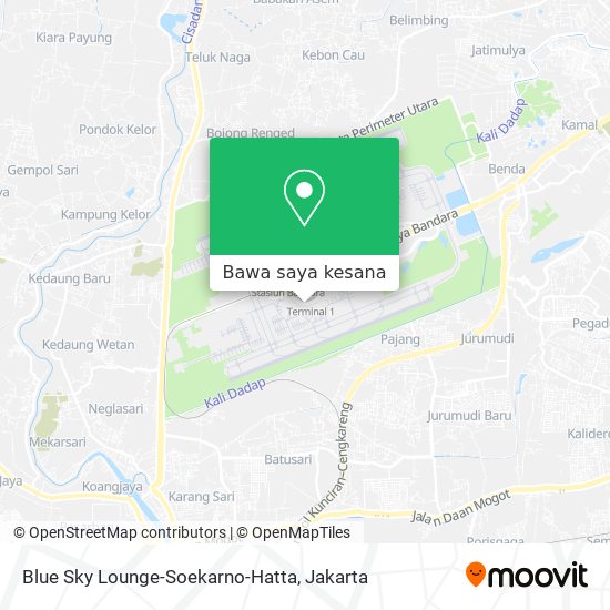 Peta Blue Sky Lounge-Soekarno-Hatta