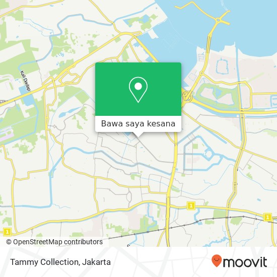 Peta Tammy Collection, Jalan Taman Palem Sari Kalideres Jakarta 11820