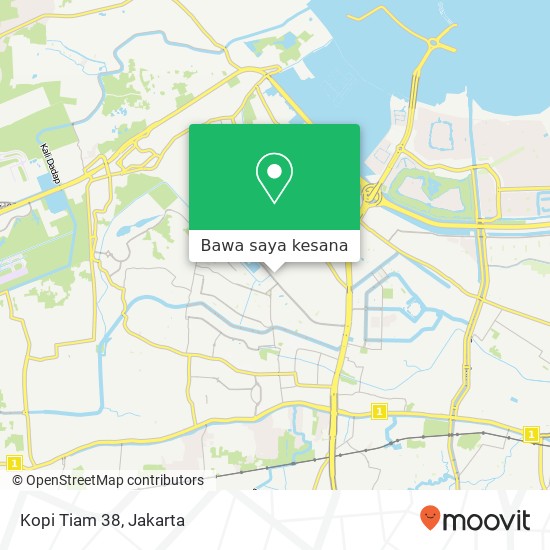 Peta Kopi Tiam 38, Jalan Taman Palem Sari Kalideres Jakarta 11820