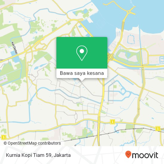 Peta Kurnia Kopi Tiam 59, Kalideres Jakarta 11820