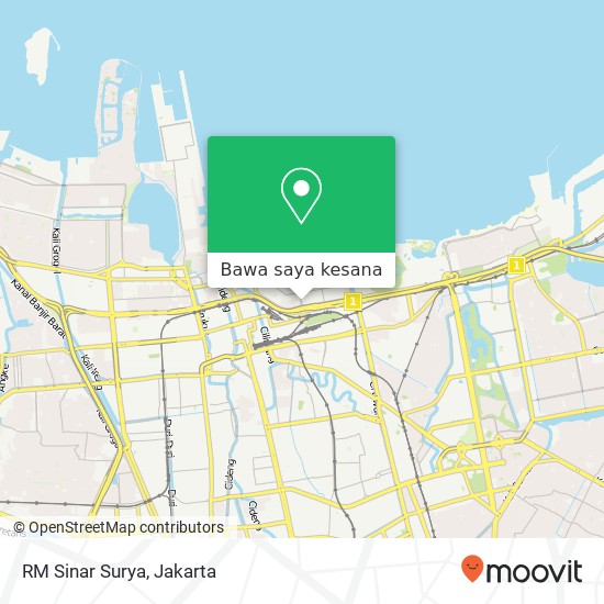 Peta RM Sinar Surya, Jalan Parang Tritis Raya Pademangan Jakarta