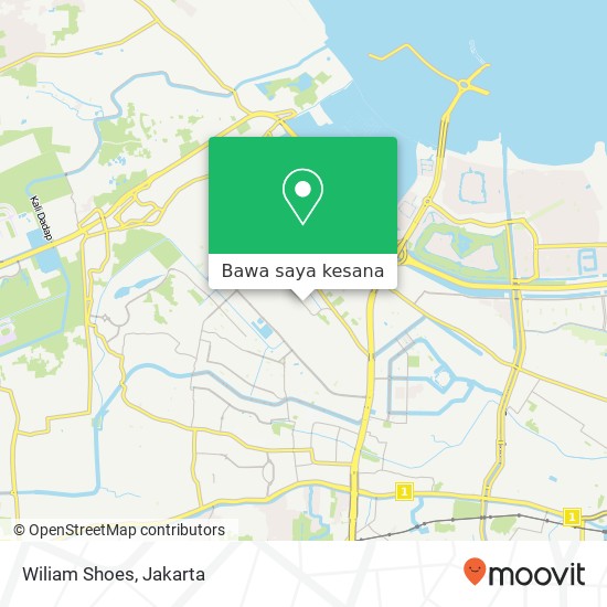 Peta Wiliam Shoes, Jalan Raya Menceng Kalideres Jakarta 11820