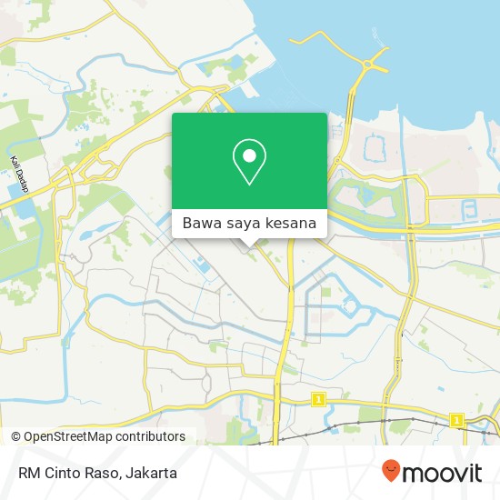 Peta RM Cinto Raso, Jalan Raya Menceng Cengkareng Jakarta 11730