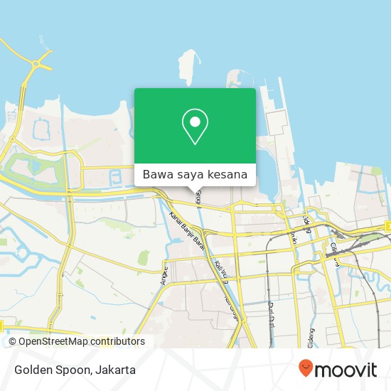 Peta Golden Spoon, Jalan Pluit Karang Timur Penjaringan Jakarta 14450