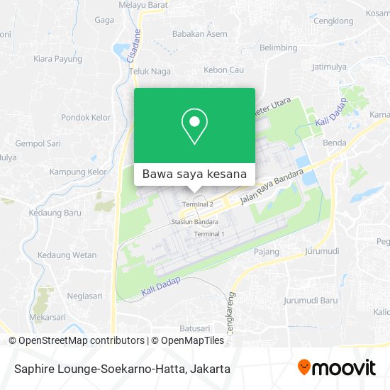 Peta Saphire Lounge-Soekarno-Hatta