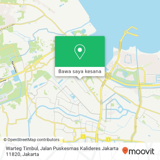 Peta Warteg Timbul, Jalan Puskesmas Kalideres Jakarta 11820