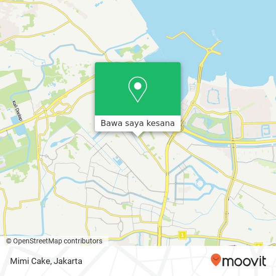 Peta Mimi Cake, Jalan Bima Kalideres Jakarta 11820
