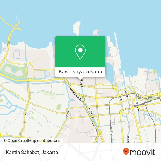 Peta Kantin Sahabat, Jalan Pluit Karang Timur Penjaringan Jakarta 14450