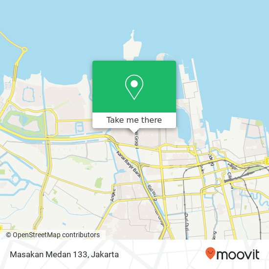 Peta Masakan Medan 133, Jalan Pluit Karang Timur Penjaringan Jakarta 14450