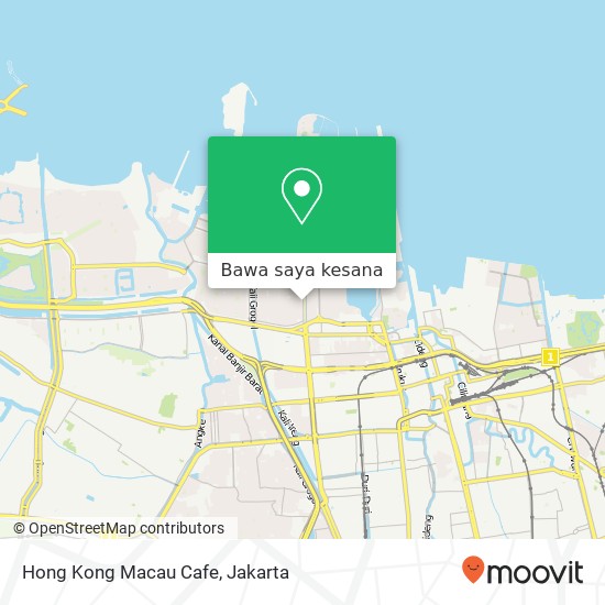 Peta Hong Kong Macau Cafe, Jalan Pluit Putra Penjaringan Jakarta 14450