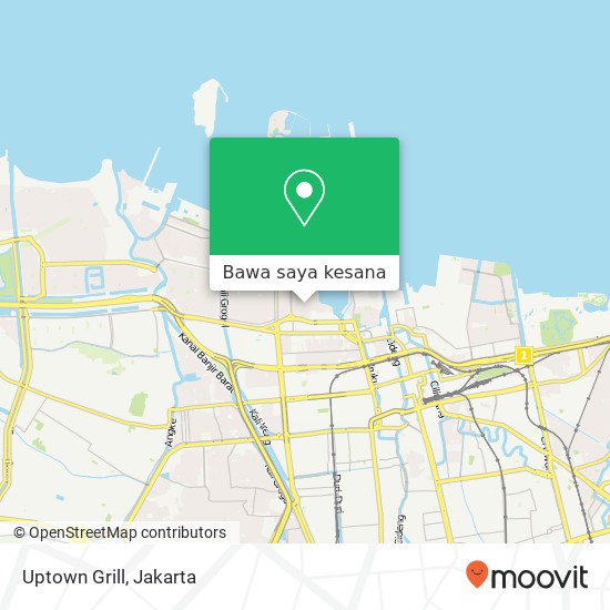 Peta Uptown Grill, Blok G Penjaringan Jakarta Utara 14450
