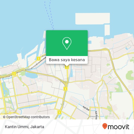 Peta Kantin Ummi, Jalan Tol Laks. Yos Sudarso Tanjung Priok Jakarta Utara 14320