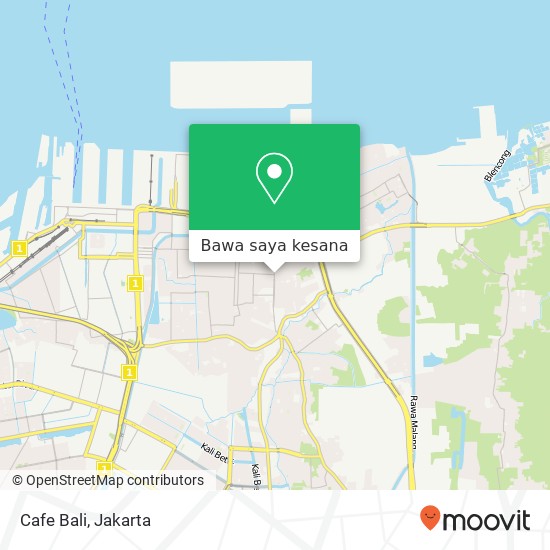 Peta Cafe Bali, Jalan Kramat Jaya Raya Cilincing 14260