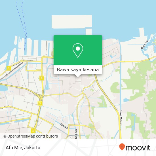 Peta Afa Mie, Koja Jakarta 14260