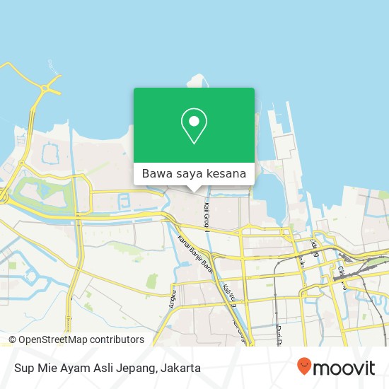Peta Sup Mie Ayam Asli Jepang, Jalan Pluit Karang Muarakarang Penjaringan Jakarta 14450