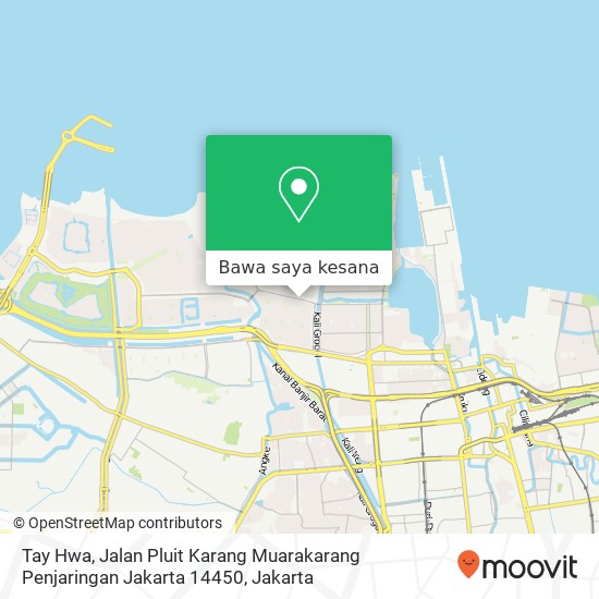 Peta Tay Hwa, Jalan Pluit Karang Muarakarang Penjaringan Jakarta 14450