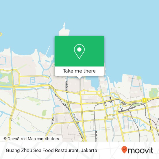 Peta Guang Zhou Sea Food Restaurant, Jalan Pluit Putra Penjaringan Jakarta 14450