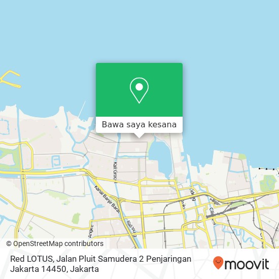 Peta Red LOTUS, Jalan Pluit Samudera 2 Penjaringan Jakarta 14450