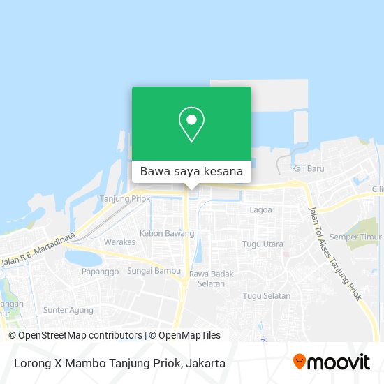 Peta Lorong X Mambo Tanjung Priok