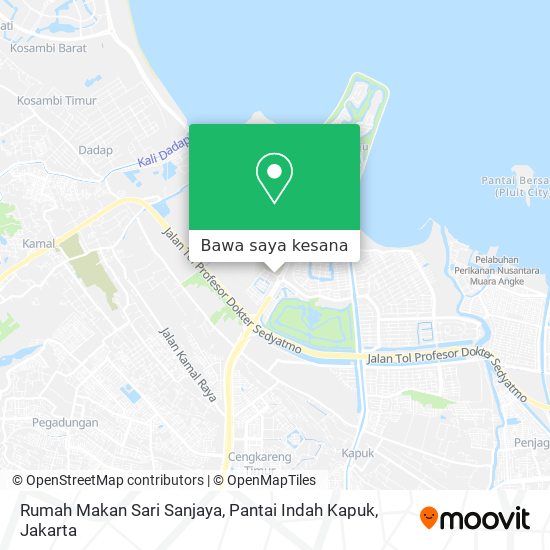 Peta Rumah Makan Sari Sanjaya, Pantai Indah Kapuk