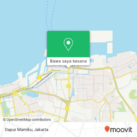 Peta Dapur Mamiku, Jalan Raya Sulawesi Tanjung Priok Jakarta 14310