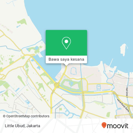 Peta Little Ubud, Jalan Pantai Indah Kapuk Boulevard Penjaringan Jakarta Utara 14470