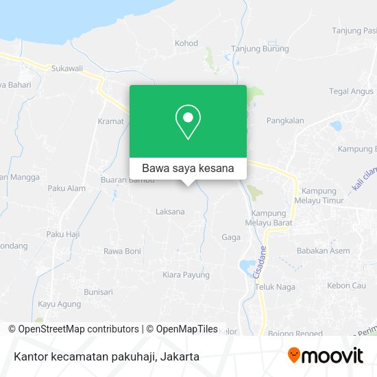 Peta Kantor kecamatan pakuhaji