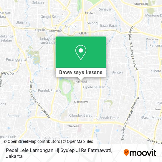 Peta Pecel Lele Lamongan Hj Syu'ep Jl Rs Fatmawati