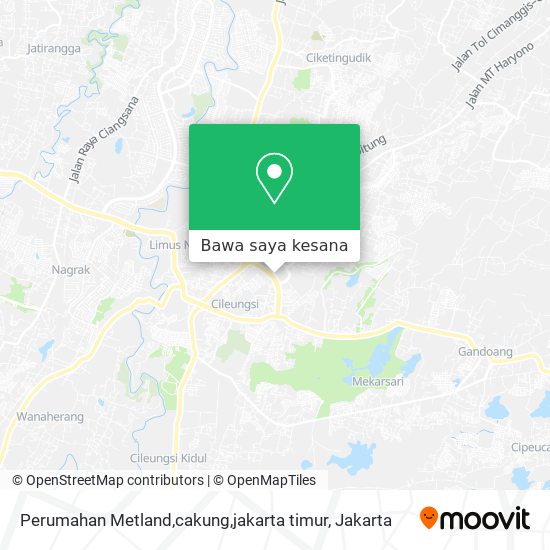 Peta Perumahan Metland,cakung,jakarta timur