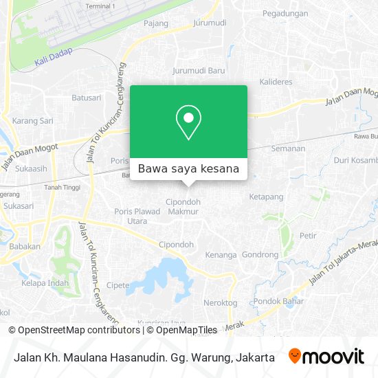 Peta Jalan Kh. Maulana Hasanudin. Gg. Warung