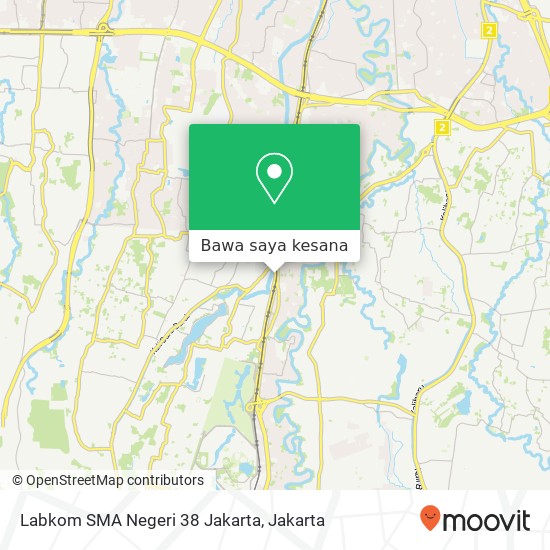 Peta Labkom SMA Negeri 38 Jakarta