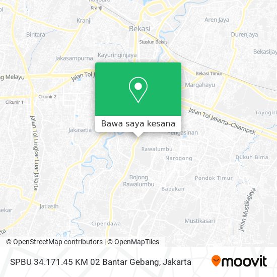 Peta SPBU 34.171.45 KM 02 Bantar Gebang