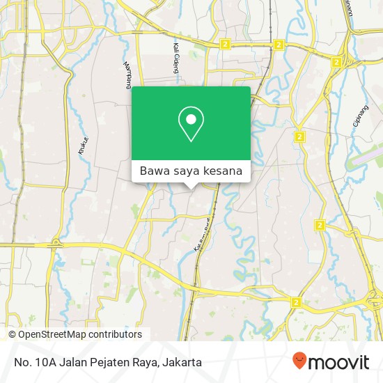 Peta No. 10A Jalan Pejaten Raya