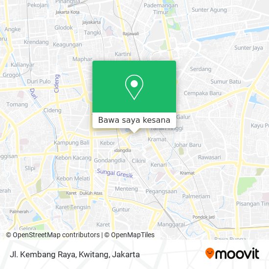 Peta Jl. Kembang Raya, Kwitang